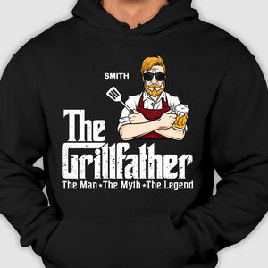 The Grillfather - Gift For Dad - Personalized Unisex T-Shirt.