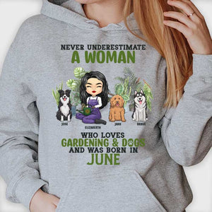 Love Gardening & Dogs - Personalized Unisex T-shirt, Hoodie - Gift For Gardening Lovers, Gift For Pet Lovers