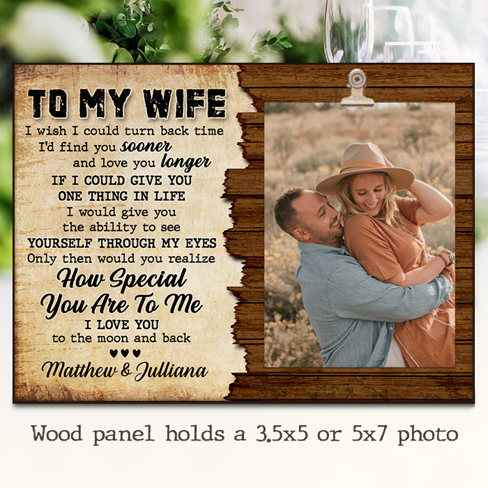 I Would Give You The Ability To See Yourself Through My Eyes - Gift For Couples, Personalized Photo Frame.