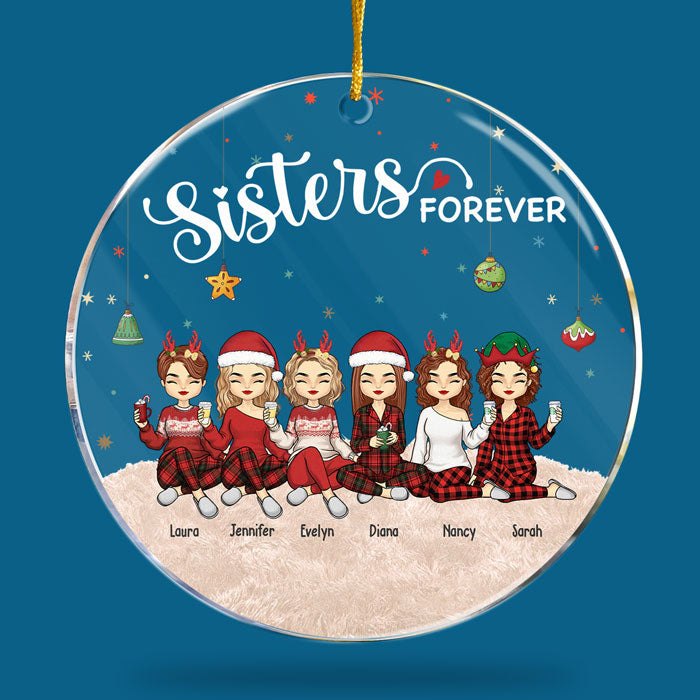 Sisters Forever Christmas Gifts - Personalized Acrylic Photo