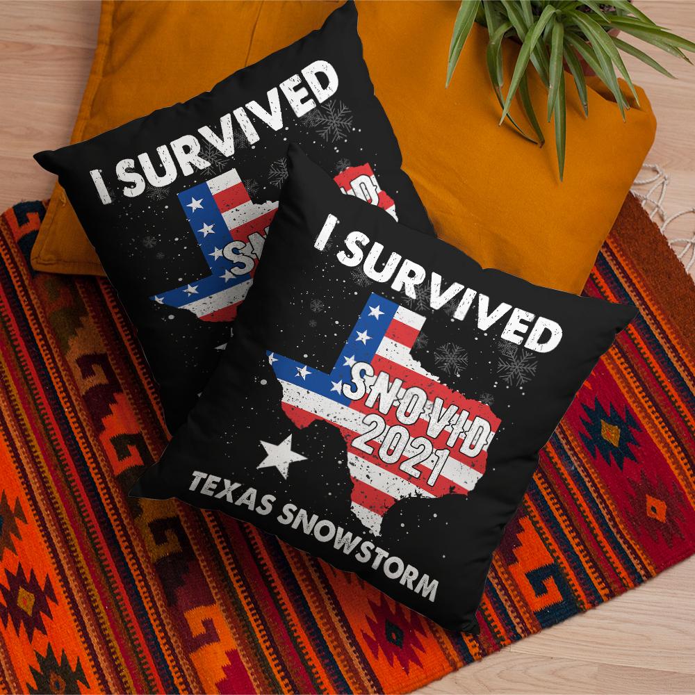 Texas Snowstorm- Pillow (Insert Included).