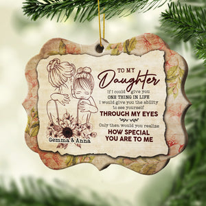 I Love You For The Precious Daughter You Will Always Be - Personalized Shaped Ornament.