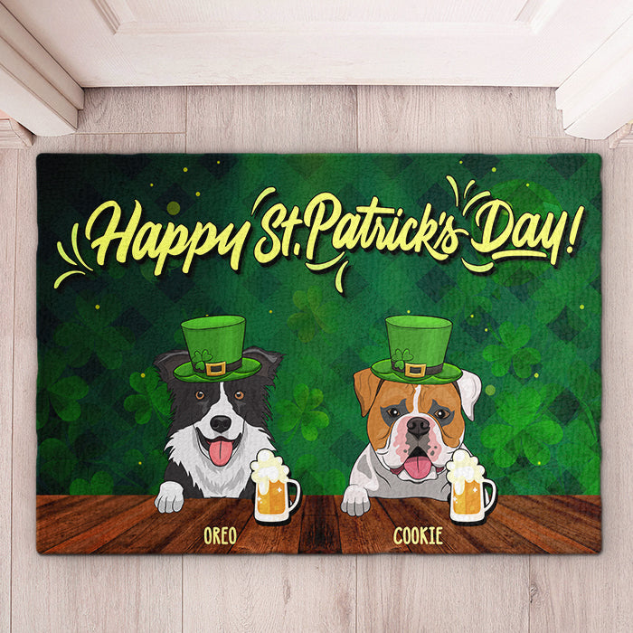 Happy Saint Patrick's Day - Personalized Decorative Mat.