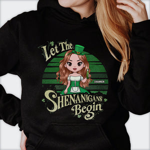 Let The Shenanigans Begin - Gift For Bestie, St. Patrick's Day, Personalized T-shirt, Hoodie.