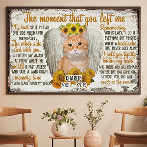 The Moment That You Left Me - Personalized Horizontal Poster.