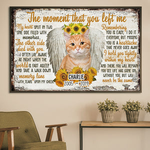 The Moment That You Left Me - Personalized Horizontal Poster.