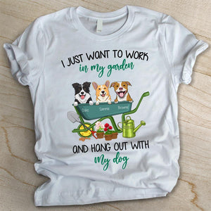 I Just Want To Work In My Garden - Personalized Custom Unisex T-shirt.