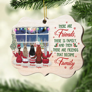 Besties We Go Together Like Drunk And Disorderly - Personalized Shaped Ornament.