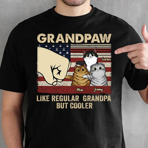 Cat Dad Like A Normal Dad But Cooler - Gift for Dad, Personalized T-Shirt.
