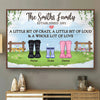 A Little Bit Of Crazy, A Little Bit Of Loud & A Whole Lot Of Love - Personalized Horizontal Poster