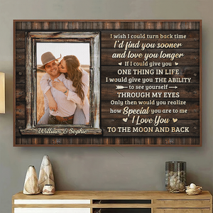 Only Then Would You Realize How Special You Are To Me - Upload Image, Gift For Couples - Personalized Horizontal Poster.