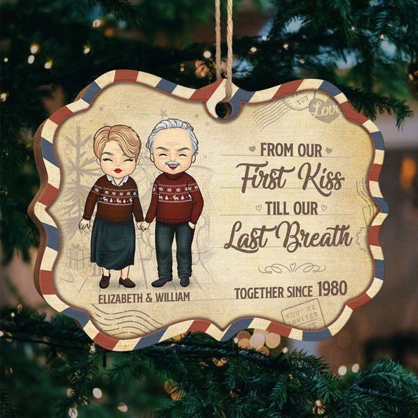 I Can't Spell Christmas Without You Personalized Ornament, Kissing Couple  Gifts - teejeep