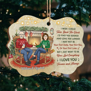 Find You Sooner & Love You Longer - Personalized Custom Benelux Shaped Wood Christmas Ornament - Gift For Couple, Husband Wife, Anniversary, Engagement, Wedding, Marriage Gift, Christmas Gift