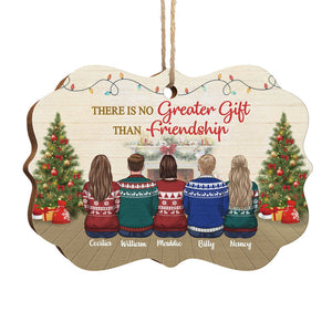 Brothers & Sisters By Heart - Personalized Custom Benelux Shaped Wood Christmas Ornament - Gift For Bestie, Best Friend, Sister, Birthday Gift For Bestie And Friend, Christmas Gift