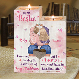 To My Bestie - I Promise - Personalized Candle Holder.
