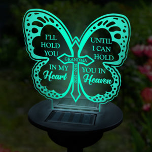 You Always Stay In Our Hearts - Personalized Memorial Garden Solar Light - Memorial Gift, Sympathy Gift
