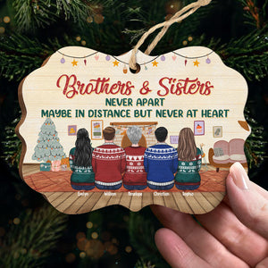 This Is Us A Little Bit Of Loud And A Whole Lot Of Love - Family Personalized Custom Ornament - Wood Benelux Shaped - Christmas Gift For Siblings, Brothers, Sisters