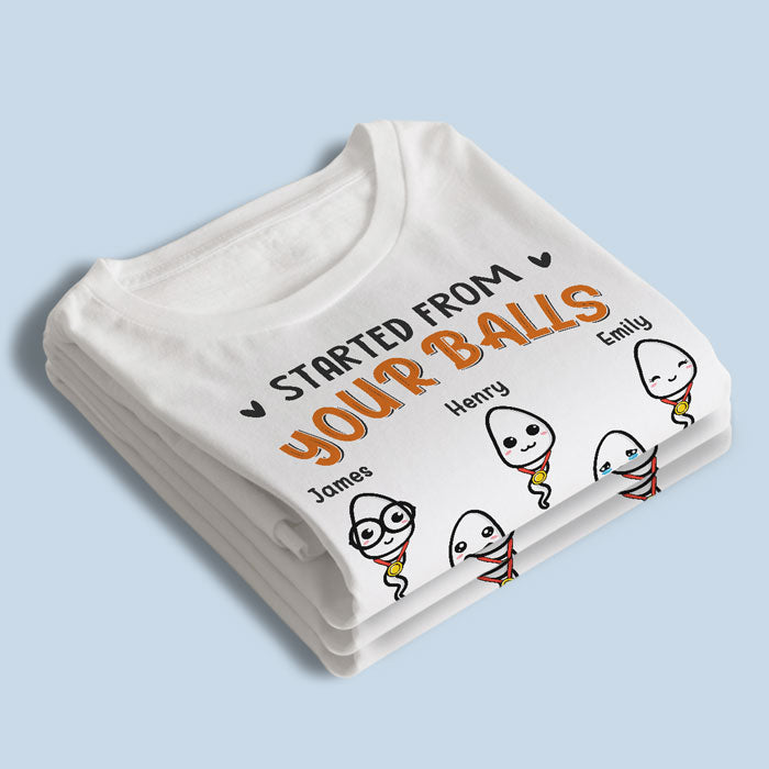 I Love You Dad - Family Personalized Custom Unisex T-shirt, Hoodie, Sweatshirt - Father's Day, Birthday Gift For Dad