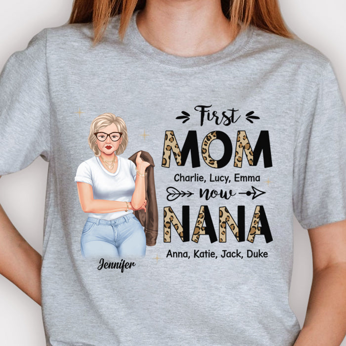 First Mom Now Grandma Personalized Grandma Apron - nany_shops