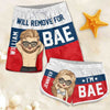Will Remove For Bae - Personalized Couple Beach Shorts - Gift For Couples, Husband Wife