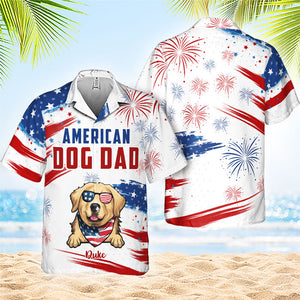 American Pet Dad - Personalized Hawaiian Shirt - Gift For Dad, Gift For Pet Lovers