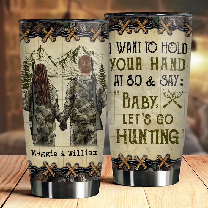 Baby Let's Go Hunting Gift For Hunting Couples, Personalized