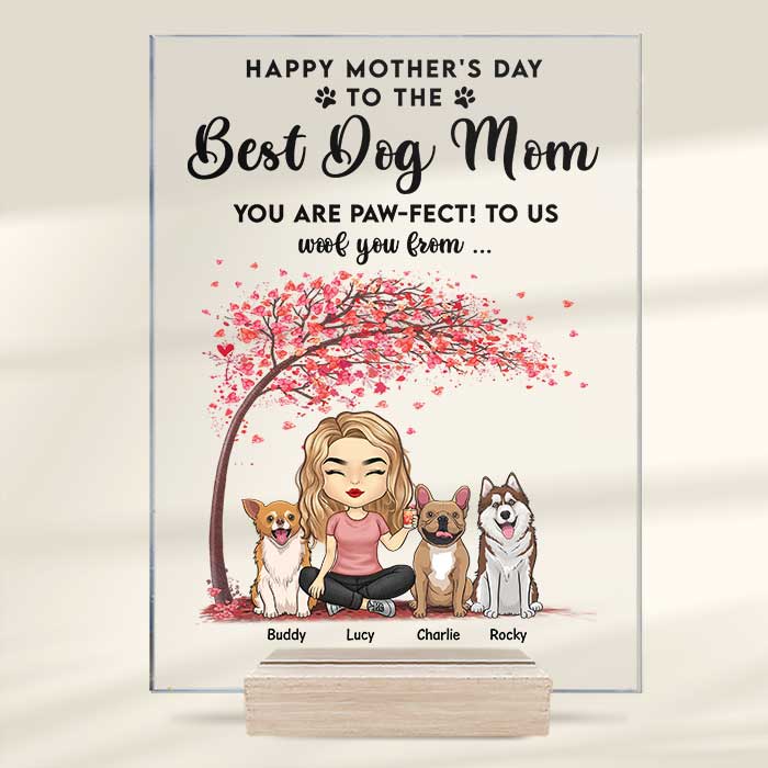 Best Dog Mom Ever Funny Mothers Day Gift For Mom' Sticker
