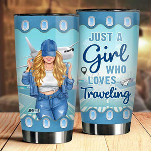 Catch Flights Not Feelings - Personalized Tumbler - Gift For Bestie