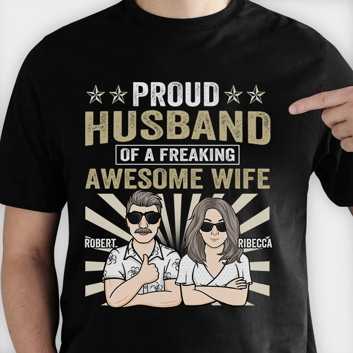 freaking awesome wife t shirt