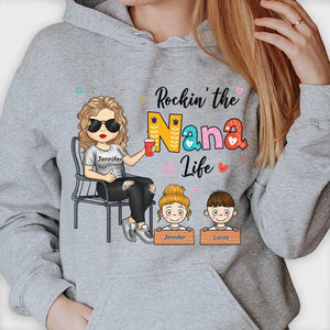Rockin' The Nana Life - Gift For Mom, Grandma - Personalized Unisex T-shirt, Hoodie