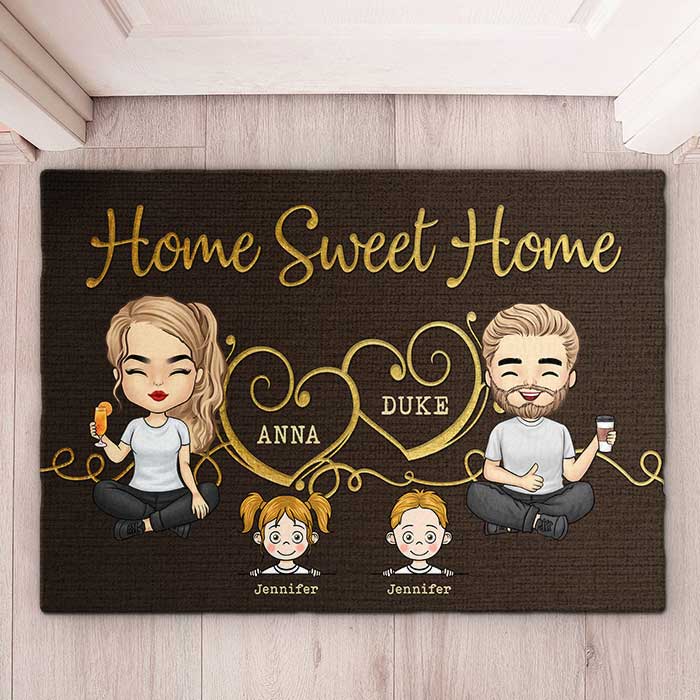 Home Sweet Home Fourth Of July Doormat – DaddyDaughterDeco