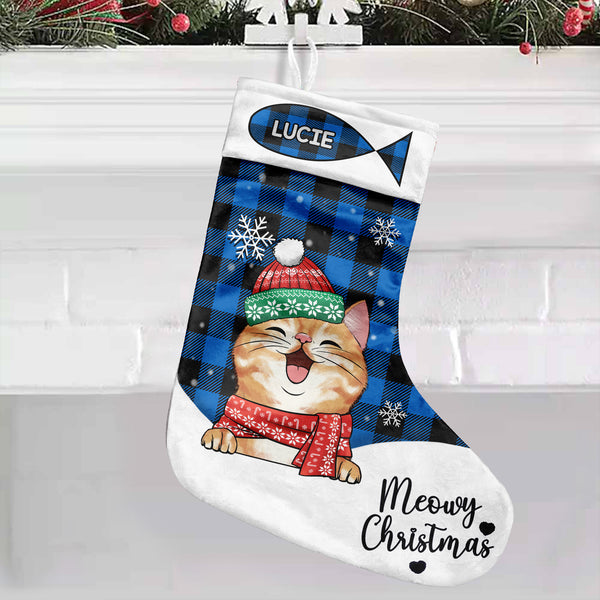 Personalized 2025 cat stocking