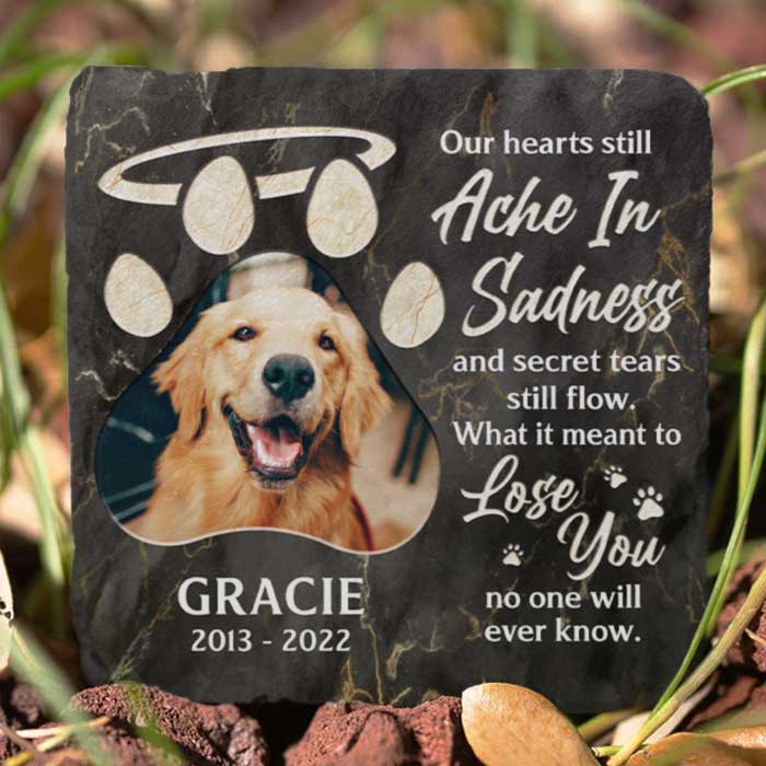 What It Meant To Lose You No One Will Ever Know - Personalized Memorial Stone, Pet Grave Marker - Upload Image, Memorial Gift, Sympathy Gift