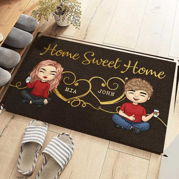 Personalized Home Sweet Home Indoor/Outdoor Door Mat – VeraFide Shop