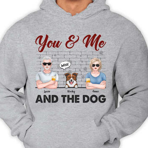 You & Me And The Dogs - Gift For Couples, Husband Wife - Personalized Unisex T-shirt, Hoodie
