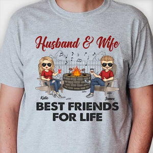 Husband Wife Best Friends Forever - Gift For Couples, Husband Wife, Personalized Unisex T-shirt, Hoodie.