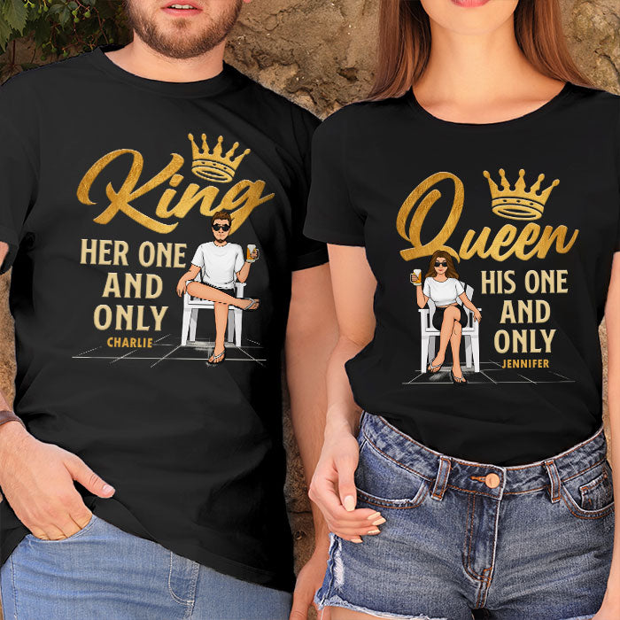 Matching Outfits for Couples Gifts for Him and Her King and Queen Couple  Shirts 