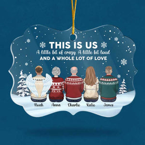 Family Is The Greatest Christmas Gift - Personalized Custom Benelux Shaped Acrylic Christmas Ornament - Gift For Family, Christmas Gift