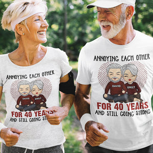 Annoying Each Other For Many Years - Anniversary Gifts, Gift For Couples, Husband Wife - Personalized Unisex T-shirt