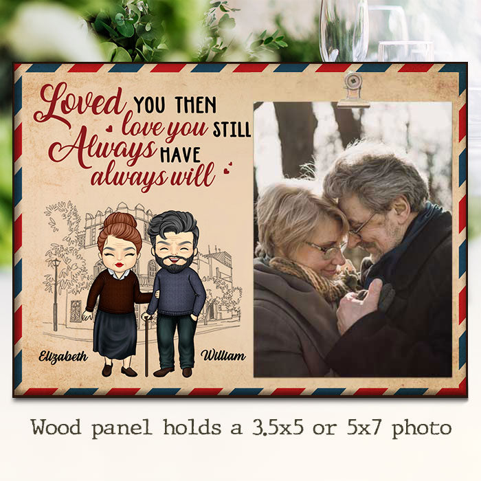Loved You Then, Love You Still - Gift For Couples, Personalized Photo Frame.