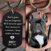 You're Gone But Not Forgotten - Upload Image, Gift For Pet Lovers - Personalized Keychain