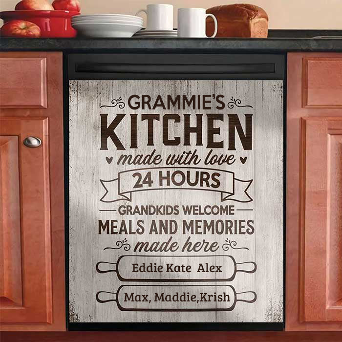 Made With Love Personalized Kitchen Wall Sign