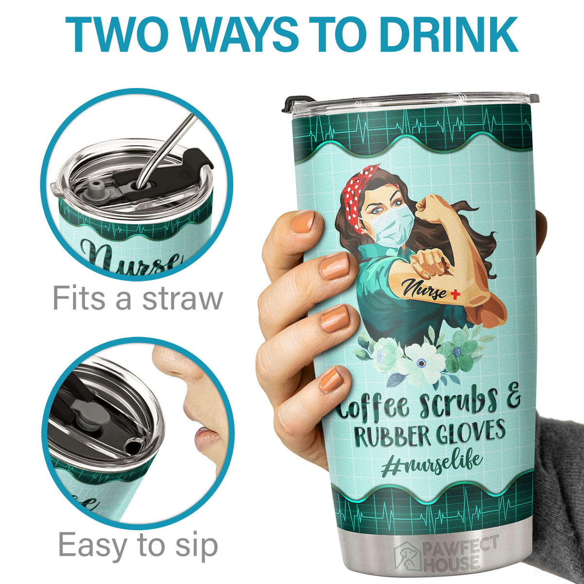 Infirmière, sauveteur, n'est pas un titre officiel - Tumbler - Appréciation, remise de diplôme, retraite, cadeau de remerciement pour infirmière, cadeau de la Semaine des infirmières, vie d'infirmière