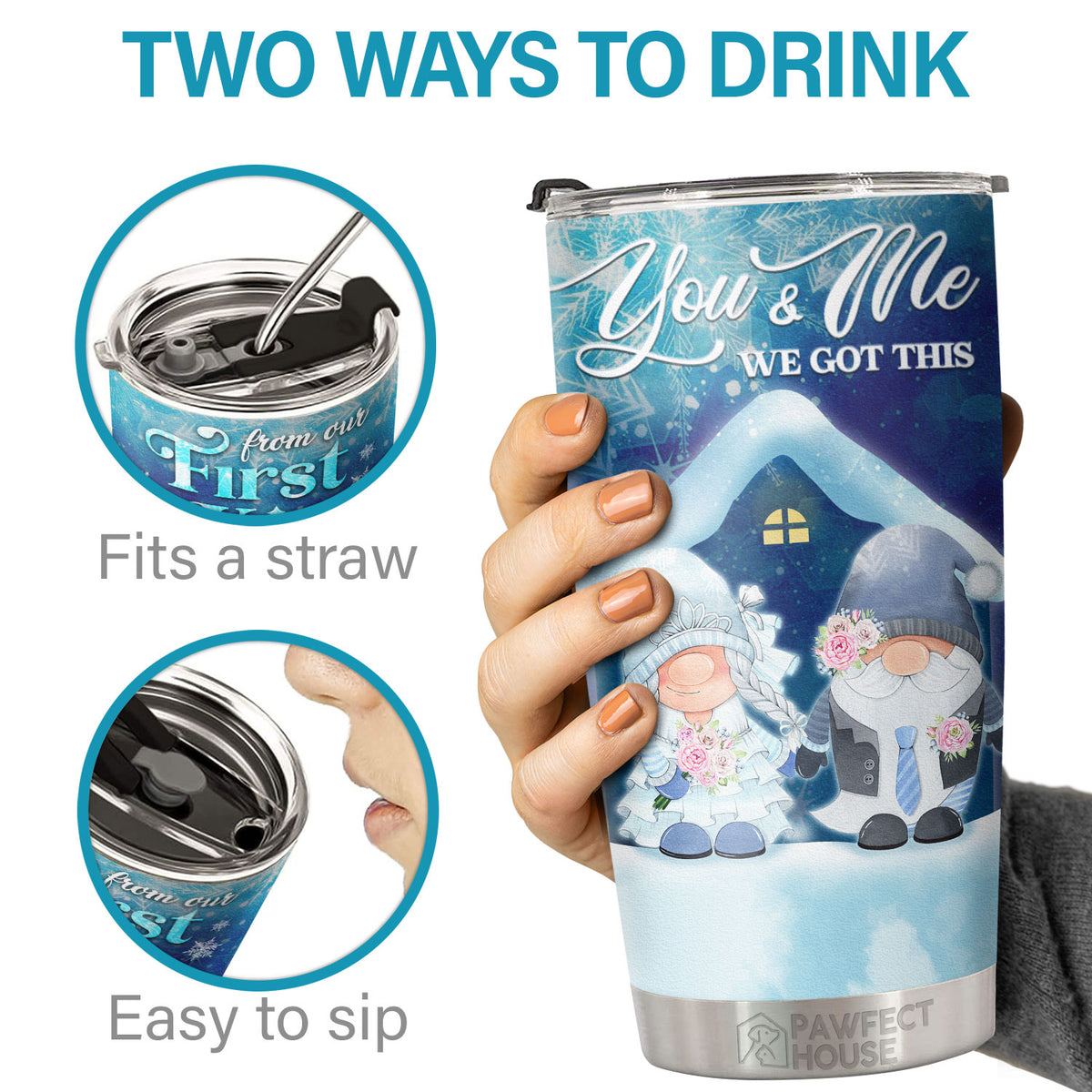 De notre premier baiser jusqu'à notre dernier souffle - Verre - Cadeau de Noël pour la famille, le couple, les amis, Décoration de Noël, Cadeau de vacances