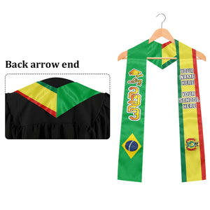 Country Flag Class of 2024 Best Gift For Graduation's Day - Personalized Graduation Stole