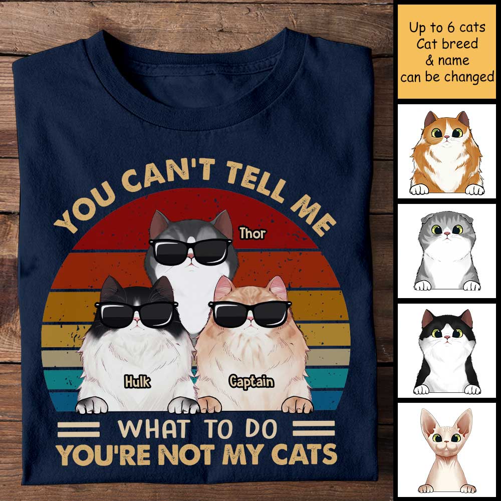 You're Not My Cats - Gift For Cat Lovers, Personalized Unisex T-Shirt.
