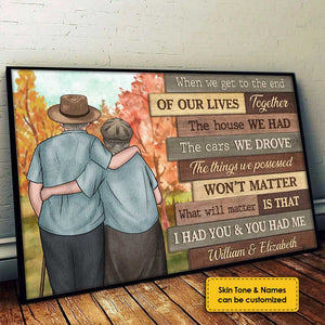 Our Cheerful Journey Will Matter - Personalized Horizontal Poster - Gift For Couples, Husband Wife