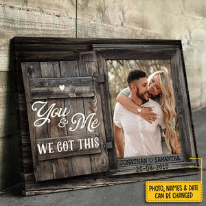You & Me - Personalized Horizontal Canvas.