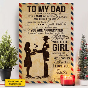 To My Beloved Mom & Dad - Personalized Vertical Poster.