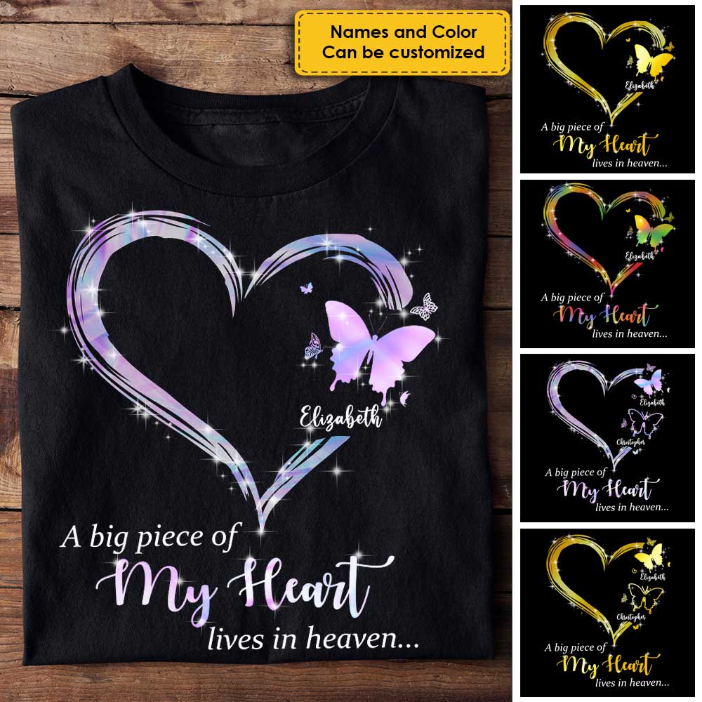 A Big Piece Of My Heart - Personalized Unisex T-Shirt.